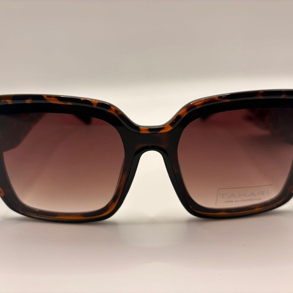 Tahari Tortoise Frame Sunglasses with Brown Lenses